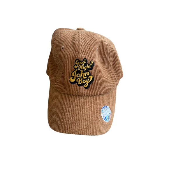 GOODNIGHT JOHN BOY Tan Corduroy Baseball Hat Cap NEW NWT - Picture 4 of 7